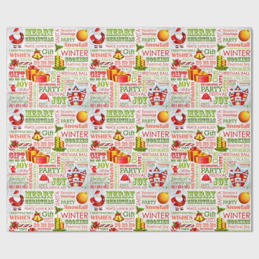 De feestdagen cadeaupapier (Vlak)