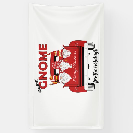 De Feestdagen kerst gaan spelen Spandoek (Verticaal)