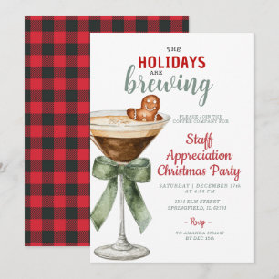 De Feestdagen Komen Er Aan Kantooruitnodiging Voor Kaart