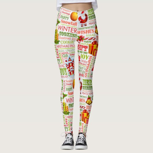De feestdagen leggings (Voorkant)