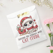 De Feestdagen sleuren met Catitude Bedankzakje (Gezegeld)