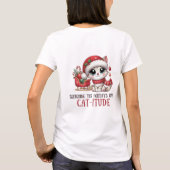 De Feestdagen sleuren met Catitude T-shirt (Achterkant)
