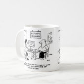 De feestdagen van de activiteit omvatten niet drin koffiemok (Voorkant links)