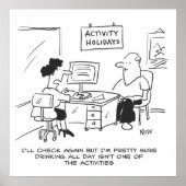 De feestdagen van de activiteit omvatten niet drin poster (Voorkant)