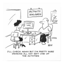De feestdagen van de activiteit omvatten niet drin