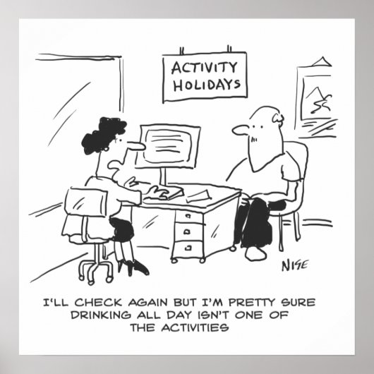 De feestdagen van de activiteit omvatten niet drin poster (Voorkant)