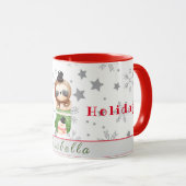 De Feestdagen van de groeven passen Tekst en Naam  Mok (Voorkant rechts)