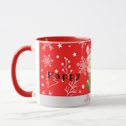 De Feestdagen van de kat passen Tekst en Naam aan Mok (Links)