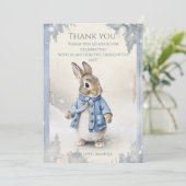 De Feestdagen van Peter Rabbit Bedankkaart (Staand voorkant)