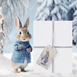 De Feestdagen van Peter Rabbit Cadeaulabel