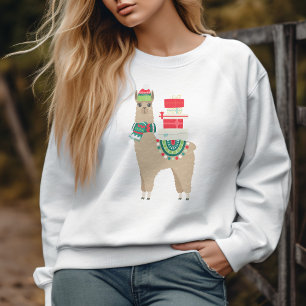 De feestelijke Alpaca van Kerstmis Trui