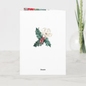 De feestelijke BloemenGroet van Kerstmis van het Kaart (Achterkant)