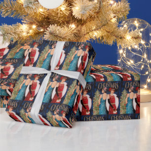 De feestelijke dames van art deco retro vintage cadeaupapier