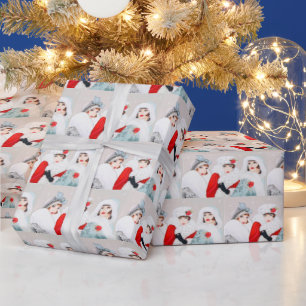 De feestelijke dames van art deco retro vintage cadeaupapier