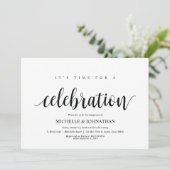 De feestelijke feestdag nodigt de partij uit kaart (Staand voorkant)