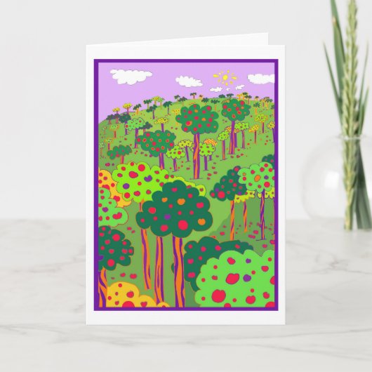 De feestelijke Kaart van de Boomgaard (Voorkant)