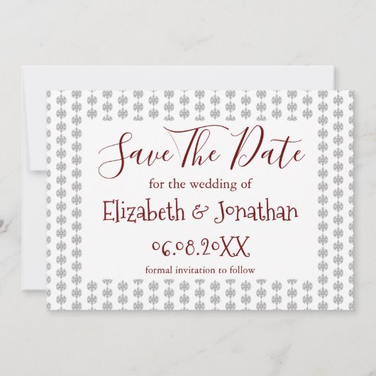 De feestelijke kerstrood bespaart de datum feestdagenkaart (Achterkant)