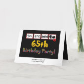 De feestelijke & Kleurrijke 65ste Uitnodiging van (Achterkant)