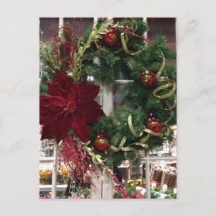 De feestelijke Kroon van Kerstmis Feestdagenkaart