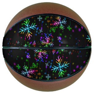 De feestelijke levendige kerstsfeer van SlipperyJo Basketbal