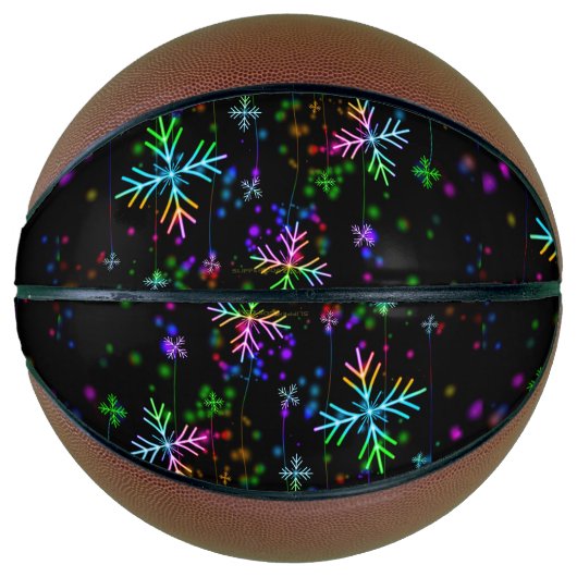 De feestelijke levendige kerstsfeer van SlipperyJo Basketbal (Voorkant)
