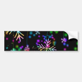 De feestelijke levendige kerstsfeer van SlipperyJo Bumpersticker (Voorkant)