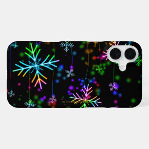 De feestelijke levendige kerstsfeer van SlipperyJo iPhone 16 Plus Hoesje