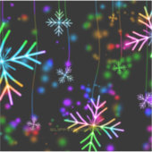 De feestelijke levendige kerstsfeer van SlipperyJo Sticker (Voorkant)