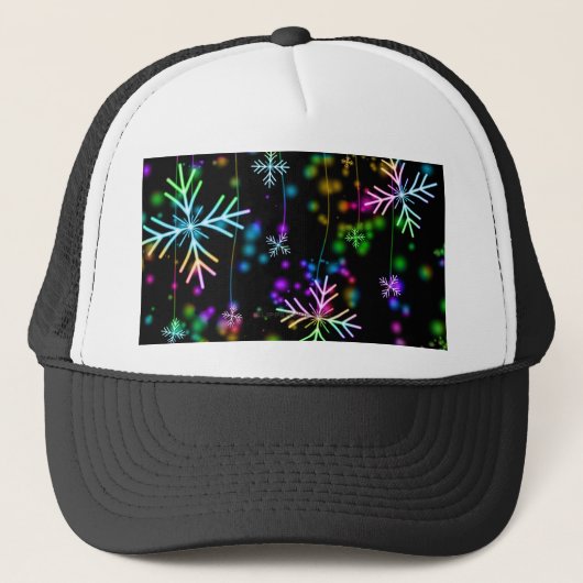 De feestelijke levendige kerstsfeer van SlipperyJo Trucker Pet (Voorkant)