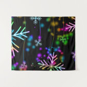 De feestelijke levendige kerstsfeer van SlipperyJo Wandkleed (Voorkant (horizontaal))
