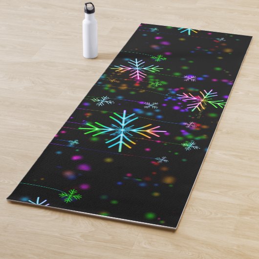 De feestelijke levendige kerstsfeer van SlipperyJo Yogamat (In situ)