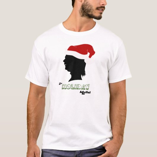De feestelijke Mullet T-shirt (Voorkant)