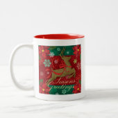 De feestelijke Rode Mok van de Vakantie van het (Links)