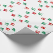 De feestelijke Sneeuwvlokken van het Vliegtuig Cadeaupapier (Hoek)