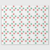 De feestelijke Sneeuwvlokken van het Vliegtuig Cadeaupapier (Vlak)