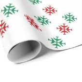 De feestelijke Sneeuwvlokken van het Vliegtuig Cadeaupapier (Rol Hoek)