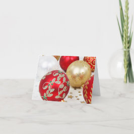 De feestelijke Vakantie Kerstmis siert Achtergrond Feestdagen Kaart