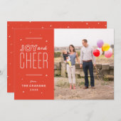 De feestelijke Vreugde en juicht de Kaart van de (Voorkant / Achterkant)