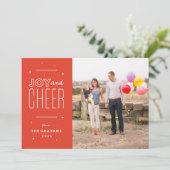 De feestelijke Vreugde en juicht de Kaart van de (Staand voorkant)