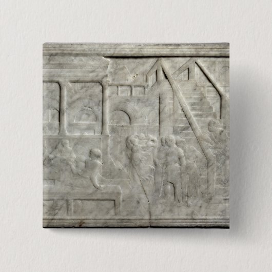 De feesten van Herod Vierkante Button 5,1 Cm (Voorkant)