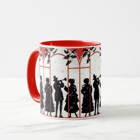 De feestmuzikanten mok (Voorkant links)