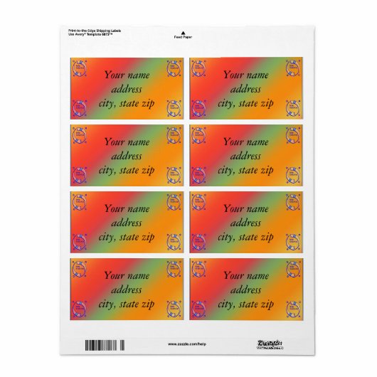 De feestpaarden - etiket (Full Sheet)