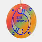 De feestpaarden - keramisch ornament (Links)