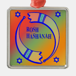 De feestpaarden - metalen ornament