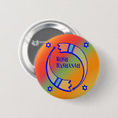 De feestpaarden - ronde button 5,7 cm (Voorkant /achterkant)