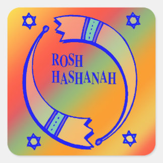 De feestpaarden - vierkante sticker