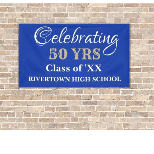 De feesttijd. DOUANE-klasse reünie banner