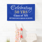 De feesttijd. DOUANE-klasse reünie banner (Insitu)