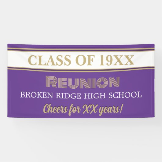 De feesttijd. Klasse Reunion Banner (Horizontaal)