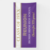 De feesttijd. Klasse Reunion Banner (Verticaal)